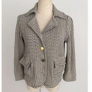 TORY BURCH Geometric Print Blazer Jacket
